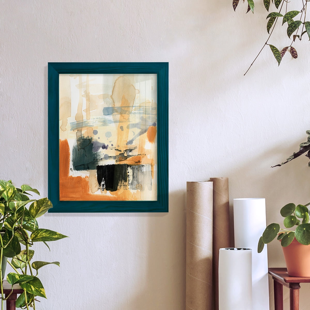 Seria III - Framed Print w/glass - Ocean Blue