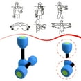 thumbnail image 6 of funtasica Aquatic Dumbbell Pool Resistance Swim Training Fitness Barbell Water Aerobic Blue Green Buckle, 6 of 8