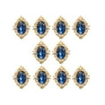 thumbnail image 2 of 10 piezas de adornos de diamantes de imitación de cristal con parte trasera plana para hacer tarjetas, fundas de teléfono, Decoden 30x25mm, 2 of 9