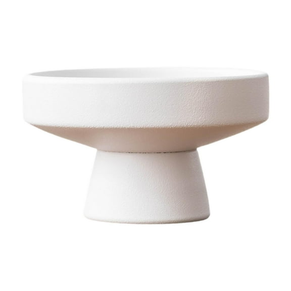 oshhni Ceramic Flowerpot Portable Decorative for Desk Study Room Garden White