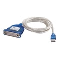 thumbnail image 2 of C2G Adaptateur USB vers Série 6 Pieds - Câble USB vers Série DB25 RS232 - M/M - Adaptateur Série - USB - RS-232 - Gris, 2 of 6