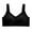 Black, variant on Lovskoo Womens Plus Bra Seamless Pack 3PC Ice Comfortable Bra Wireless Bra Full Figure Bra Push Up Bra V Neck Bra Black*3