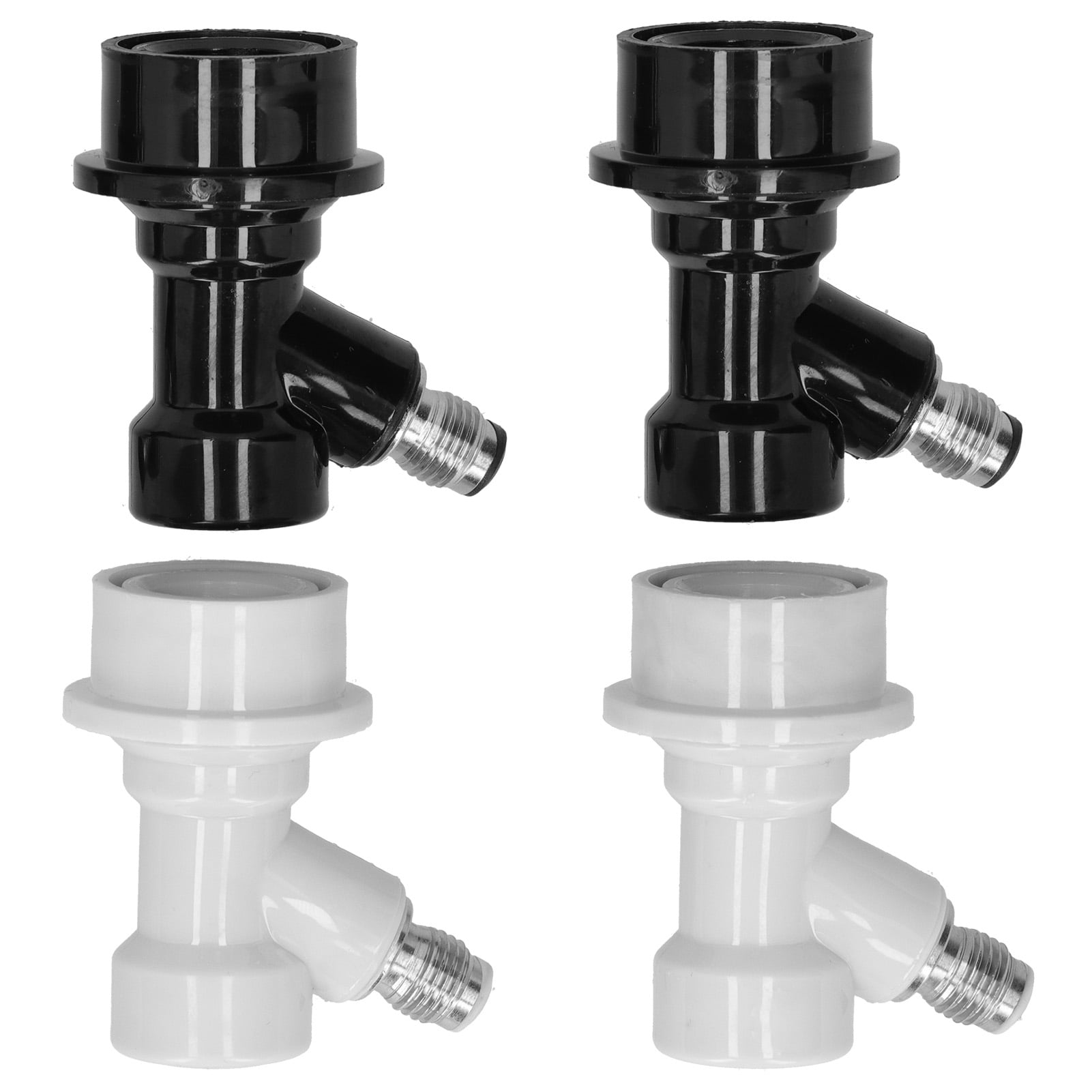 EBTOOLS 2 Pair Ball Lock Keg Disconnect Set Keg Couplers Beer Keg