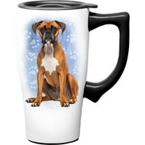 BOXER 18 OUNCE CERAMIC TRAVEL MUG