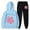 Light Blue, variant on Wyzesi White Shorts Suit Women Beach Womens Two Piece Outfits Sets Hoodie Sweatshirt and Long Sweatpants Jogger Workout Set Fall Tracksuit Sweatsuits Women Shorts Suit Pajamas Set Black