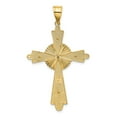 thumbnail image 3 of 14K Two-Tone Gold Charm Pendant Polished Cross, 3 of 4