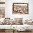 thumbnail image 4 of Designart Framed Effect Blurred Seashore - Landscape Printed Throw Pillow - 16x16, 4 of 5