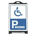 thumbnail image 4 of M&T Displays Double Sided Black Street SignPro Board-P-Reserved-24x36 Stickers-Sidewalk A-Frame Sign, 4 of 11