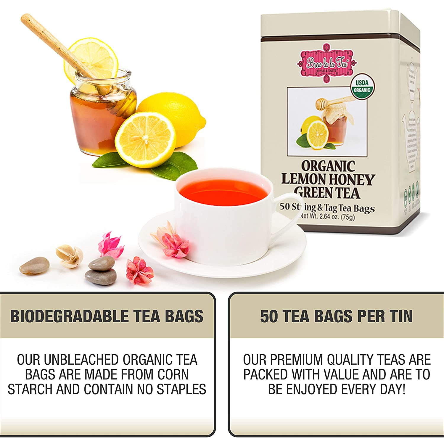 Brew La La 30 Day Cleanse Herbal Tea, 30 Tea Bags -- Caffeine Free