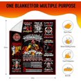 thumbnail image 4 of Firefighter Gifts for Men, Funny Firefighter Gifts, for Firefighters, Firefighter Gifts for Women Husband Soft Throw Blanket 50"x60", 4 of 6