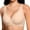 A1_Beige, variant on Wireless Lift Bust Shaping Bras Seamless Deep V Plunge Jelly Supportive Mesh Crossover Bra No Underwire Push Up Full Coverage T-Shirt Bralette Plus Size Push Up Lift Everyday Bra Beige L
