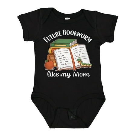 

Inktastic Future Bookworm Like My Mom Gift Baby Boy or Baby Girl Bodysuit