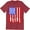 Red, variant on United States Patriotic Guitar Flag 4th Fourth of July Men's T-Shirt