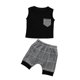 thumbnail image 1 of CARBONLIKE Baby Kids Boy Summer Outfit Sin mangas Tank Top + Check Shorts Set Ropa, 1 of 2