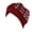 Wine Red, variant on ZHENHONG Turbans for Women Fashion Solid Color Pearl Decorated Elastic Headband Cap Casual Headwear Black