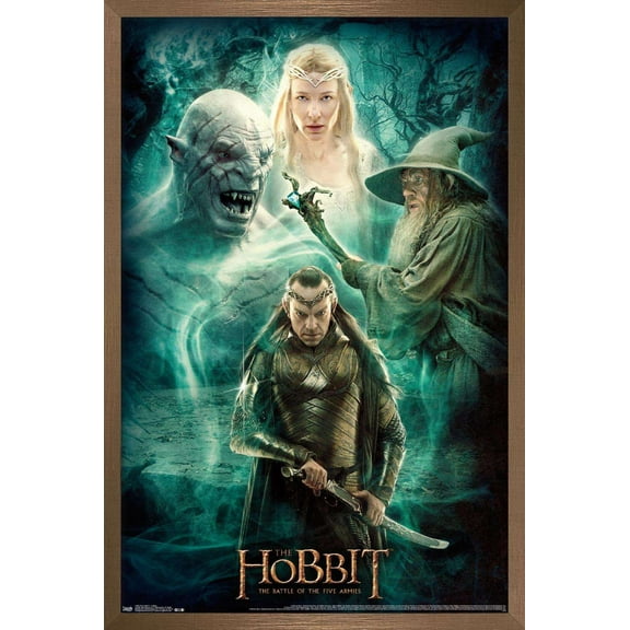 The Hobbit: The Battle Of The Five Armies - Collage Wall Poster, 14.725" x 22.375", Framed