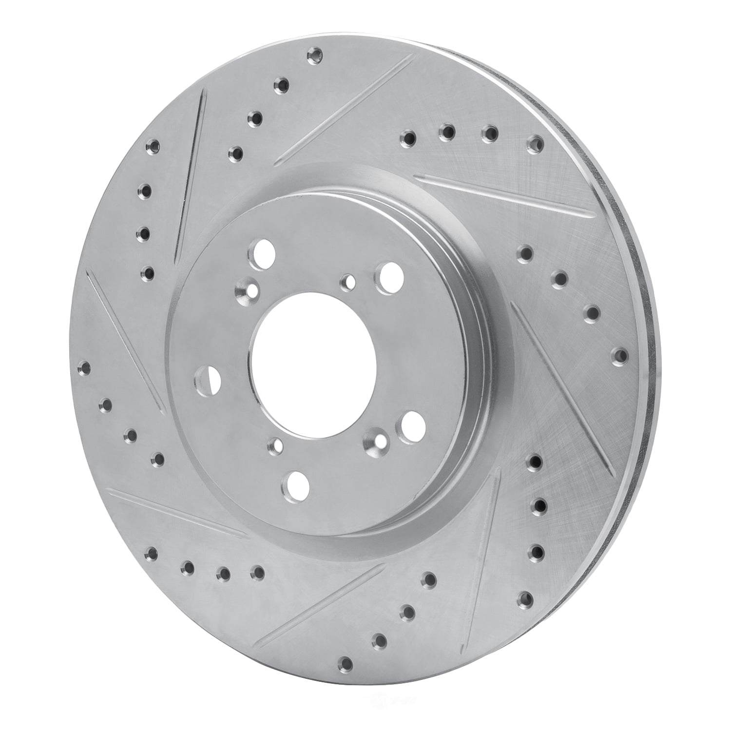 Dynamic Friction Company 631-59051L DFC Brake Rotor - Drilled And Slotted - Silver