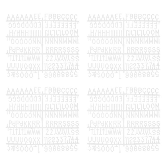 Uxcell Letras para Tableros de Letras, Letras para Tableros de Letras Universales para Tableros de Letras de Plástico Cambiables Blancas