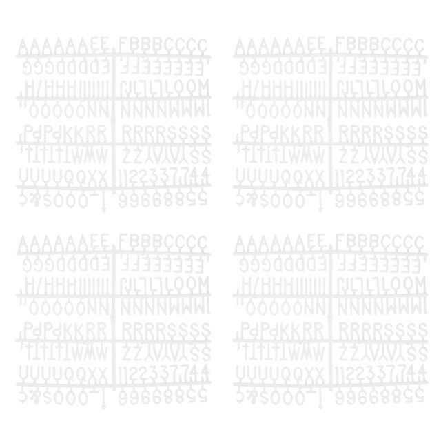 Uxcell Letter Board Letters Only, Letters for Letter Boards Universal for Changeable Plastic Letter Board White