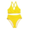 thumbnail image 1 of Bikini cómodo para mujer, conjunto sólido, traje de baño de dos piezas con sujetador relleno, traje de baño, ropa de playa OAVQHLG3B Store lin121212, 1 of 4