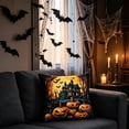 thumbnail image 5 of Pandiboks Halloween Throw Pillow Covers 18x18in Couch Pillow Covers Multicolor Polyester Square Fall Pumpkin for Bedroom、Outdoor, 5 of 6