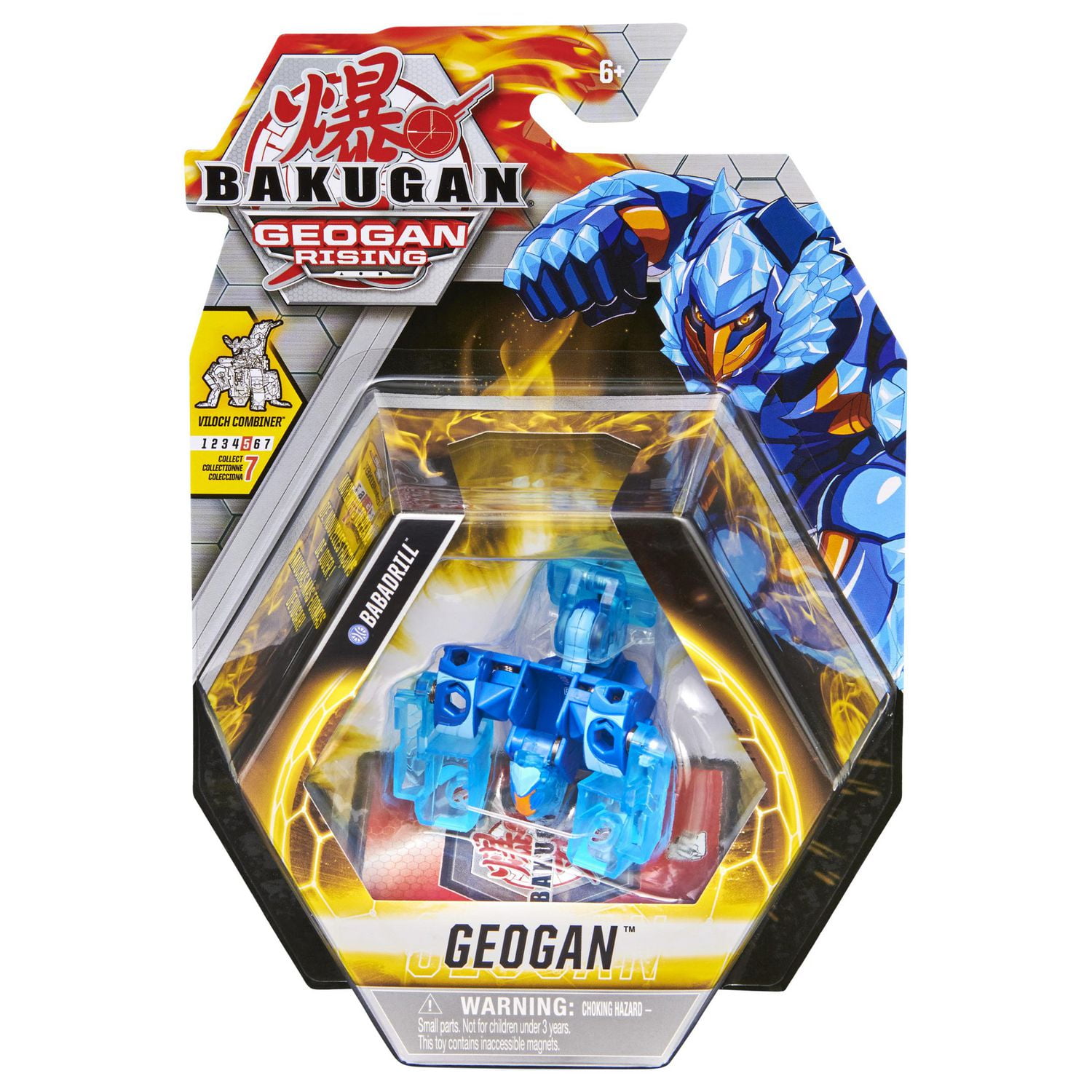 Bakugan Geogan, Babadrill, Geogan Rising Collectible Action Figure and Trading Cards