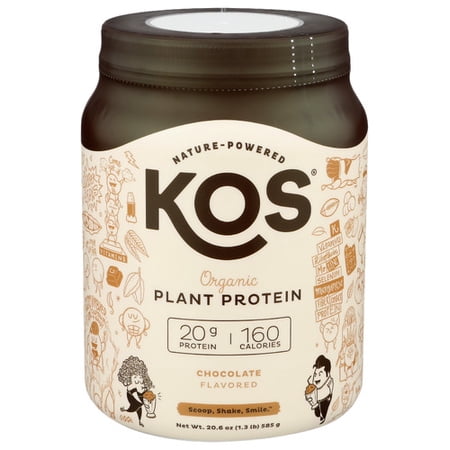 Kos Plant Protein Powder Chocolate Organic 20.6 Oz