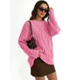 thumbnail image 3 of Women's Oversized Knit Neck Sweater, 3 of 9