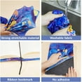 thumbnail image 4 of 1pc Butterfly Stretchable Book Cover Flower Washable Elastic Large Nylon Book Sleeve Purple Reusable Book Protector Notebook Wraps for 9x11 inch Hardcover Books Textbook Gift 1pc, 4 of 9