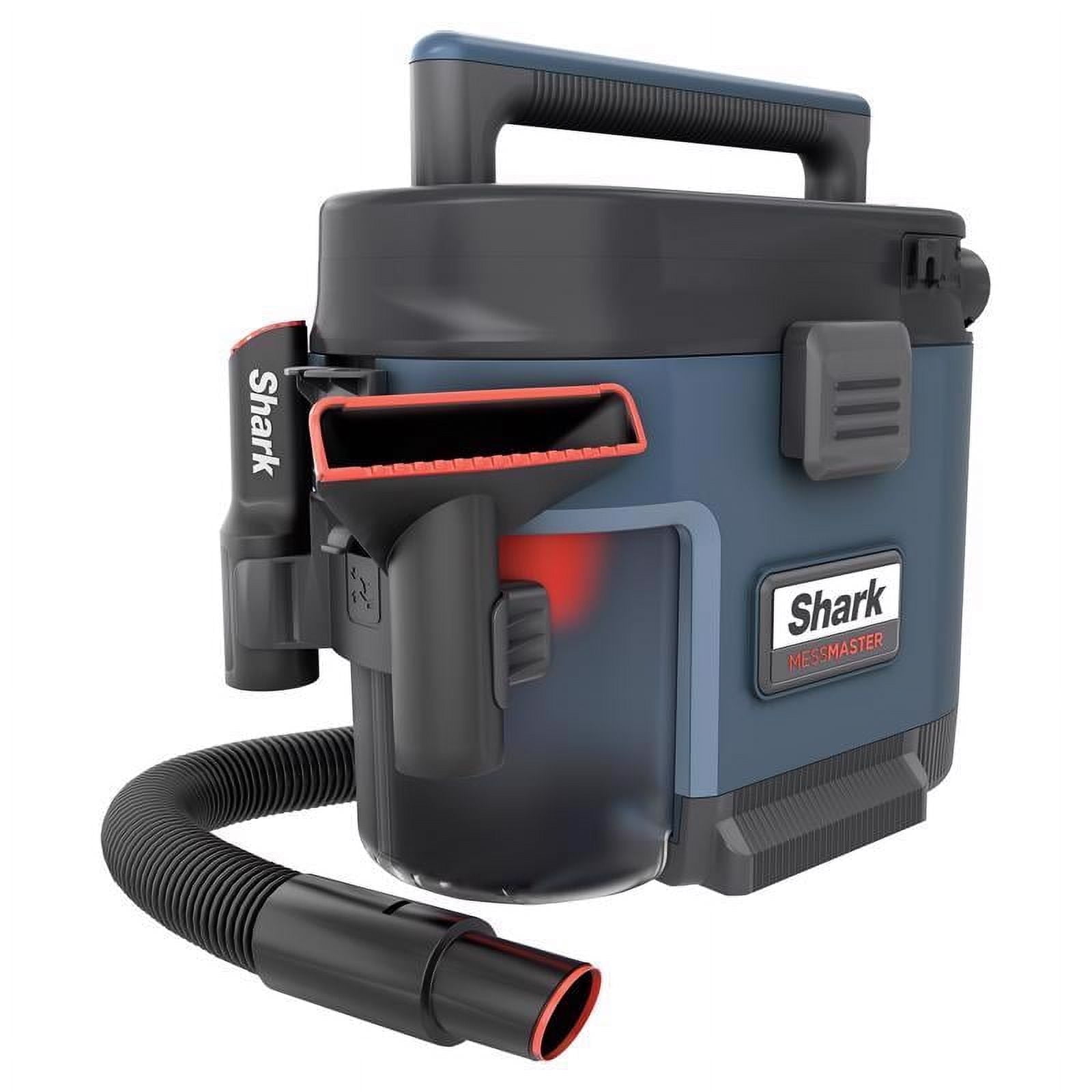 Shark MessMaster Portable Wet Dry Vacuum, 1 Gallon Capacity, Corded, Self-Cleaning, Ultra-Powerful Suction, VS101
