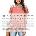 thumbnail image 4 of Zehjuhan Women's Casual Short Sleeve Tunic Tee, Loose Fit Round Neck Top with Stylish Twist Front for Daily Relaxed Wear, S, 4 of 4