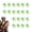 20 Pcs Green, variant on Prickly Pear Fishing Lure, Sea Urchin Bait Floating TPR Lures with Star Glitter for Saltwater Fishing