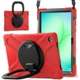 thumbnail image 1 of Funda para Samsung Galaxy Tab A11+ Plus de 11 pulgadas (2025) y A9+ Plus de 11 pulgadas (2023), cubierta de silicona resistente con asa, soporte de 360°, correa y soporte para S Pen., 1 of 9