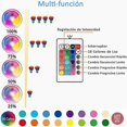 thumbnail image 3 of LED Color Bulbs 20W Waterproof E27 Par38 RGB LED Bulb with 24 Key IR Remote Control (RGB and Cool White), 3 of 5