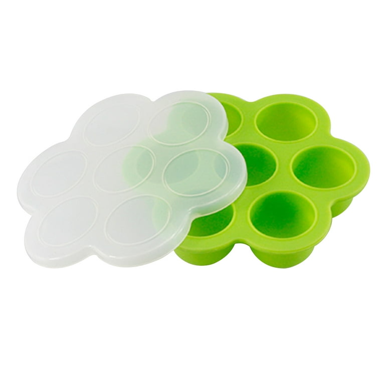 Hoolerry 4 Pcs Silicone Baby Food Freezer Tray with Clip on Lid Baby Food  Storage Containers