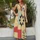 thumbnail image 2 of Geometric Printing Vestido Sin Mangas Para Mujer, Traje De, Ropa De Cumpleaños, Verano, 2 of 5