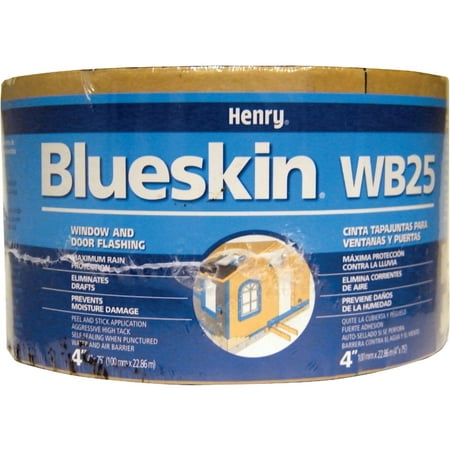 

1PK Henry Blueskin WB25 4 In. X 75 Ft. Window Wrap & Flashing Tape
