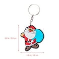 thumbnail image 5 of BERTDOMD 30 pcs Christmas Keychain Santa Claus Snowman Keychain Christmas Party Favors, 5 of 6