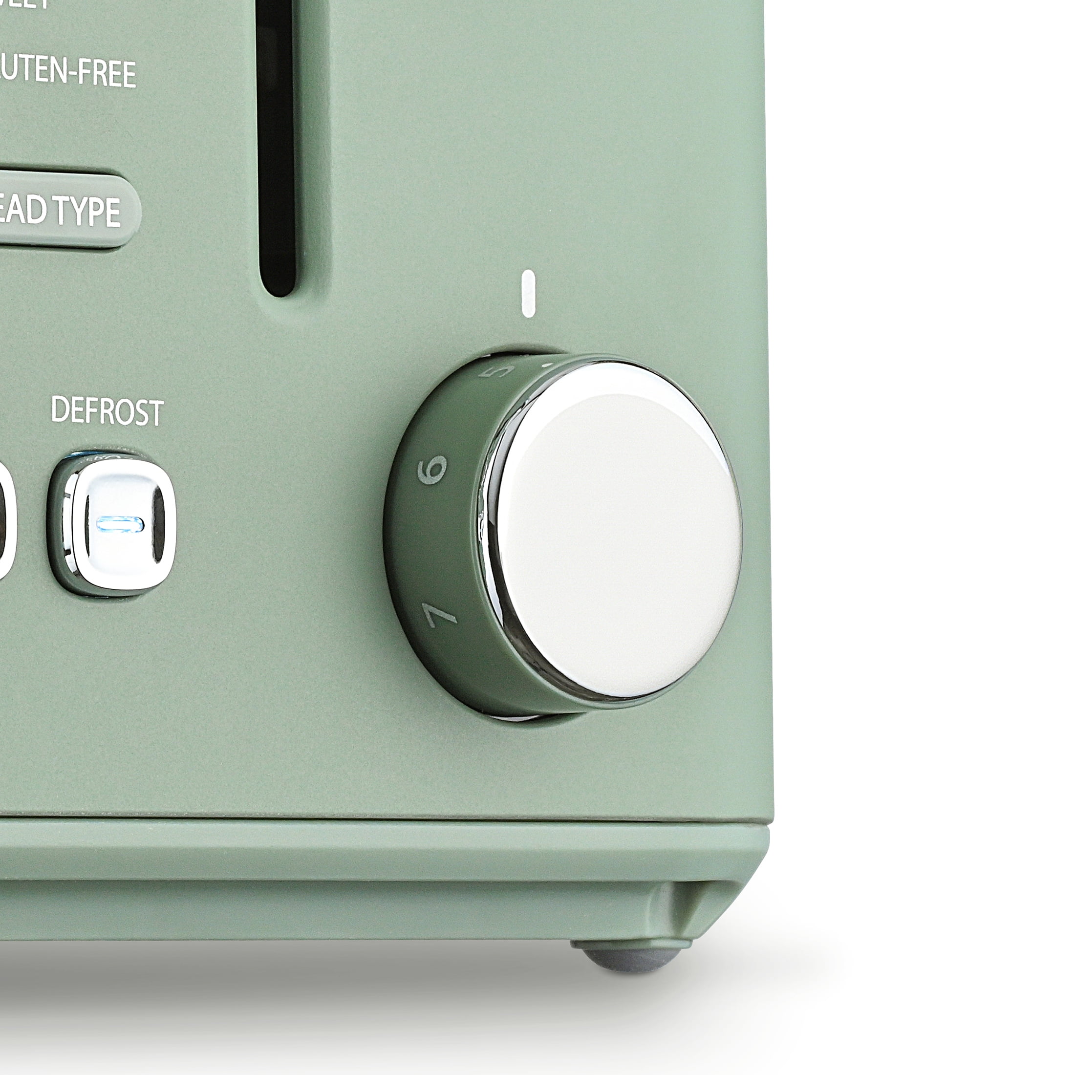 Toastmaster 2-Slice Multi-Function Toaster - Sage Green with Lever and Dial Controls, Extra Wide Slots, High Rise Toast Lift and Gluten Free Setting, 900W