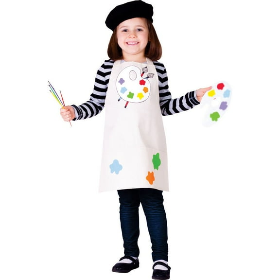 Dress Up America Female Talented Artist Costume for Kids and Toddlers