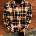 thumbnail image 3 of CLOISE Mens Button up Shirts Long Sleeve Big and Tall Collared Tops Plaid Long Sleeve Pullover Fall Fashion Outfits, 3 of 8