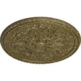 thumbnail image 3 of 32 5/8"OD x 2"P Bradford Ceiling Medallion (Fits Canopies up to 6 5/8"), Hand-Painted Mississippi Mud Crackle, 3 of 6