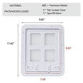 thumbnail image 4 of Puerta magnética para mascotas, puerta con solapa para gatos con bloqueo de 4 vías para puertas interiores y exteriores, puerta corrediza con pantalla, puerta para mascotas con entrada de pa, 4 of 5