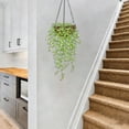 thumbnail image 4 of Artificial Potted Faux Hanging Plants, Ongmies 1Pc Fake Plants Eucalyptus, UV Resistant Fake Vines Ivy Artificial Plants Outdoor Faux Plants Indoor Bedroom Living Room Porch Shelf Decor, 4 of 9