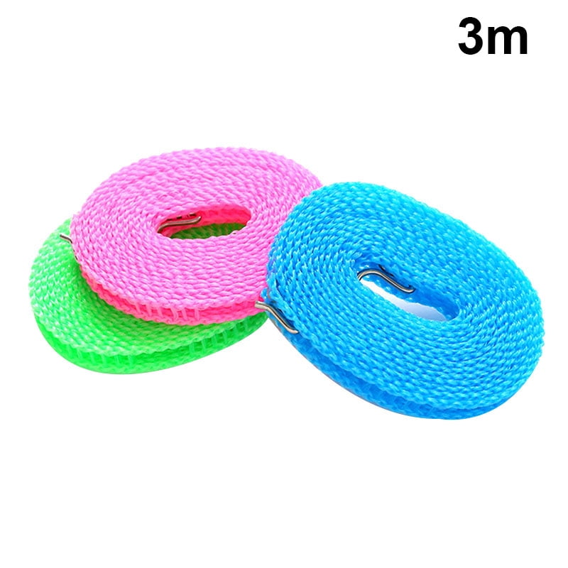 3/5M Non-slip Nylon Washing Clothesline Outdoor Travel Camping Clothes Line Rope 