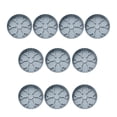 thumbnail image 3 of 10 platillos para plantas transpirables, resistentes, con borde ondulado y soporte estable, engrosados, de 17,5 cm. Gris, 3 of 8