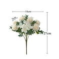 thumbnail image 4 of GROWTH TANK 2Pcs Artificial Flowers Arrangement Bouquet, 2 Colors Hydrangea Handmade Silk White+Light Pink, 4 of 8