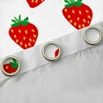 thumbnail image 4 of jejeloiu Cute Strawberry Blackout Curtains Set of 2 (52x84 Each),Kawaii Fruit Window Curtains,Red White Curtains and Drapes For Children,Ultra Soft Home Decor, 4 of 6
