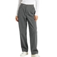 thumbnail image 2 of Sunnin Womens Relaxed Corduroy Pants with Pockets Button Elastic Waist Straight Wide Leg Lounge Trousers, 2 of 6