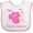 White and Pink, variant on Inktastic Future Drummer Girls Girls Baby Bib